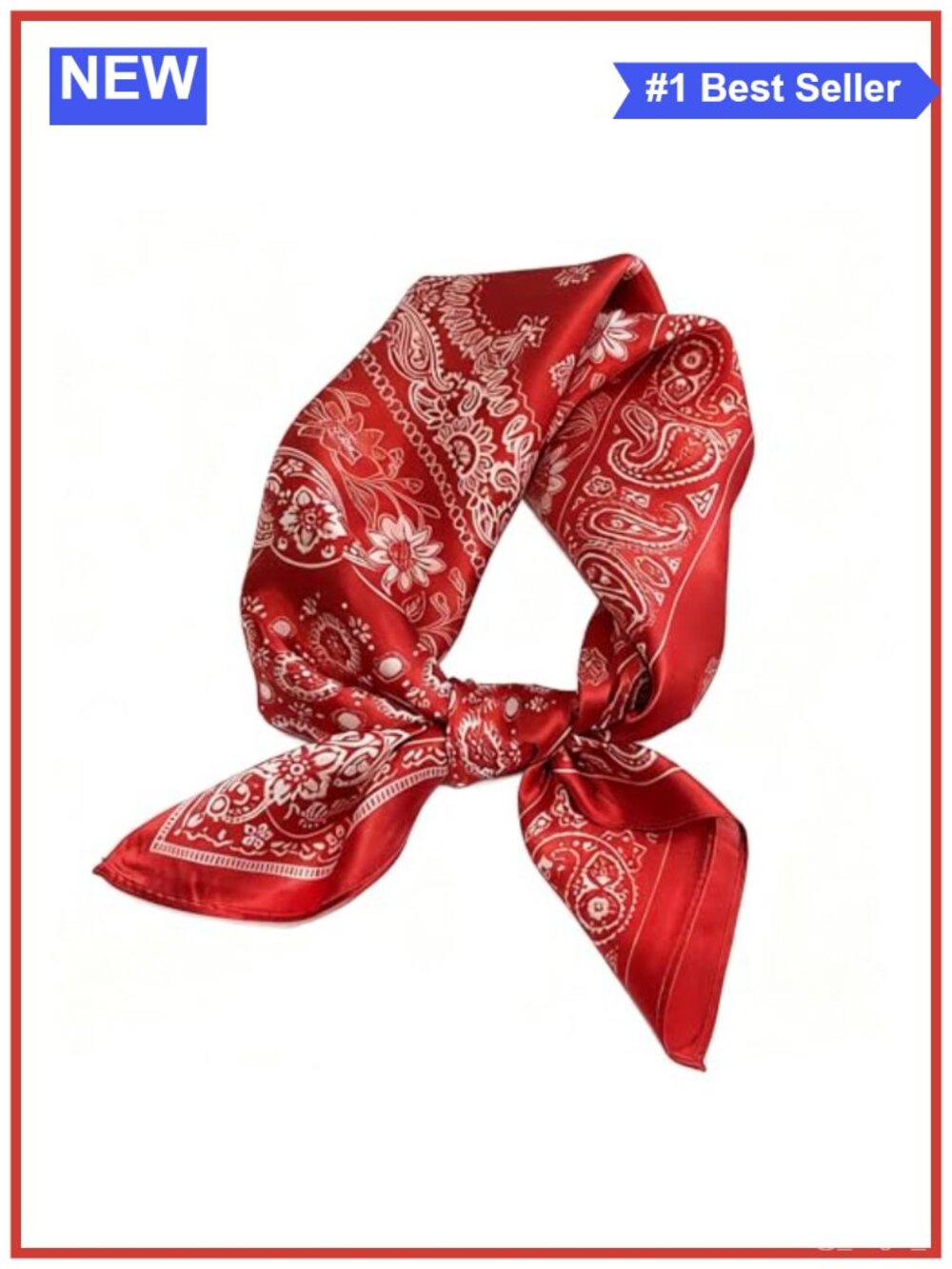 Women's Square Bandana Scarf: Polyester Hair Wrap & Bag Accessory